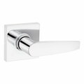 Safelock Winston Lever Square Rose Passage Lock with RCAL Latch and RCS Strike Bright Chrome Finish SL1000WISQT-26